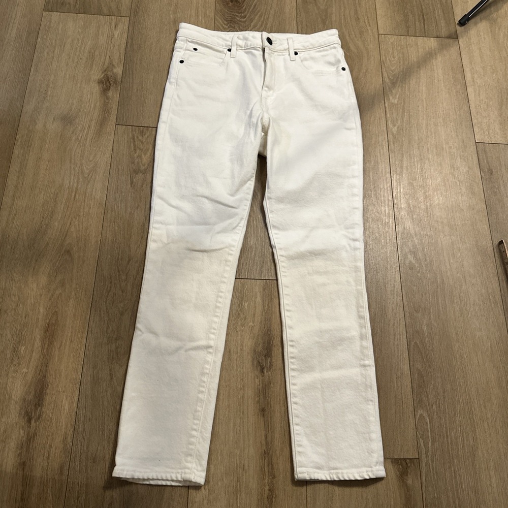 SLVRLAKE Womens Lou Lou Stretch White Jeans Size 27 White Made in USA - Picture 6 of 11